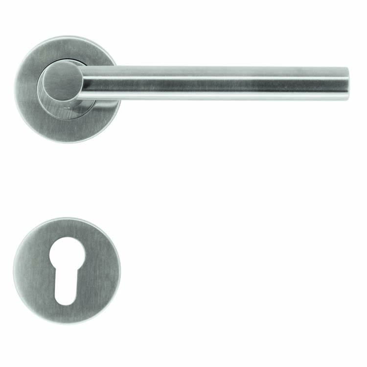 Poignée de porte pro cefalu inox plus rosace cylindre