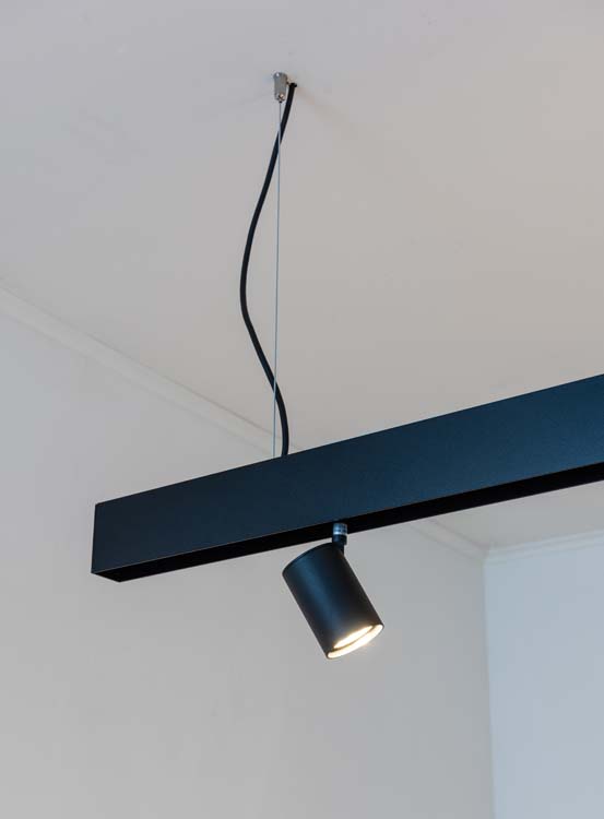 Rail lumineux Béa intelligent noir 2,9m 6xGU10 4,5W lustre