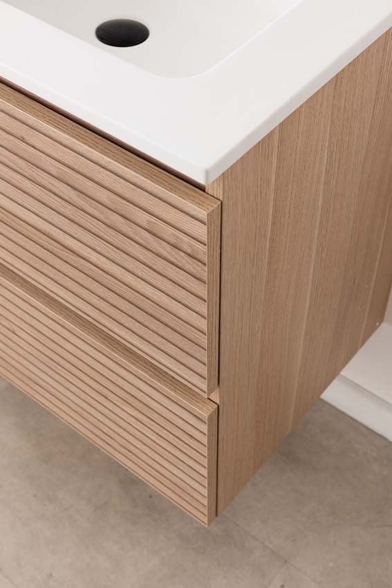 Meuble de salle de bains Dotan line up suspendu avec lavabo double blanc mat 120cm Meuble de salle de bains Dotan line up suspendu avec lavabo double blanc mat 120cm
