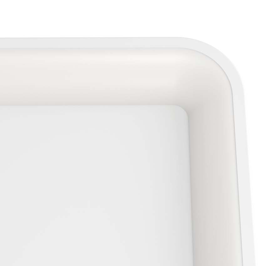 Plafonnier - Blanc - 35x35cm - Dimmable - LED - 1x18W - 2700-6500K - télécommande