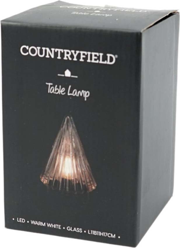 Tafellamp Kerstboom bruin 17cm LED