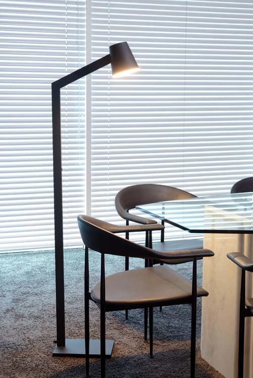 Lucide MIZUKO - Lampadaire / lampe de lecture - Ø 13 cm - E14 - Noir