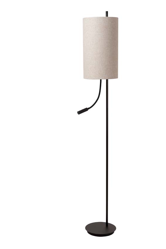 Lucide MAGIC - Vloerlamp - Ø 24 cm - 1xE27 - Zwart