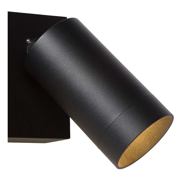 TAYLOR Wandspot 2xGU10/50W IP44  Zwart