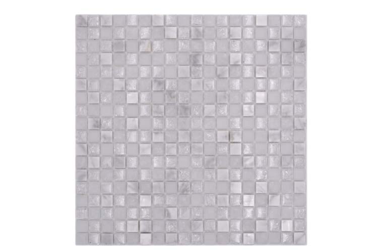 Mozaïek glas mix wit vierkant 30,5 x 30,5 cm