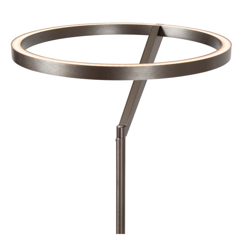 Lucide Premium Applause - Lampadaire - Ø33cm - LED dimmable - CCT - 2700K/4000K - Fer gris