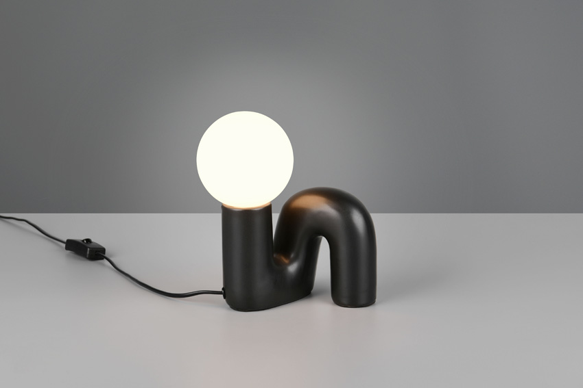 Tafellamp - zwart - H21,5cm - G9 - 1x5W - excl. lichtbron