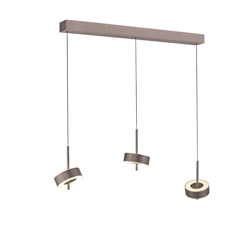 Hanglamp - Bruin - L95cm - LED - 3x9W - 2700-5000K