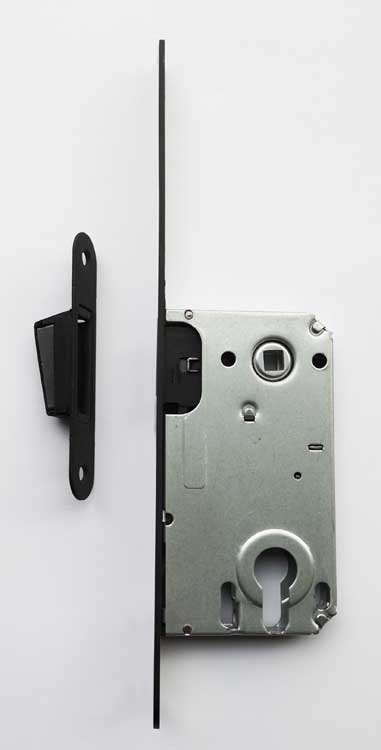 Magnetisch cilinder slot zwart invisible flat