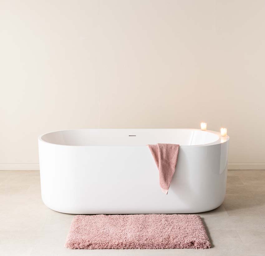 Baignoire îlot Brad blanc brillant 170x80cm