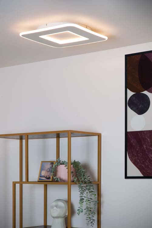 Lucide AXELLE - Plafonnier - LED Dim. - 1x24W 2700K - 3 StepDim - Blanc