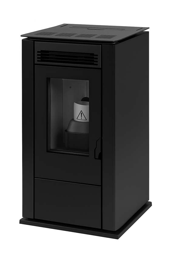 Pelletkachel Model 6 - 6,2kW - 130m³ - zwart - 90x47x47cm