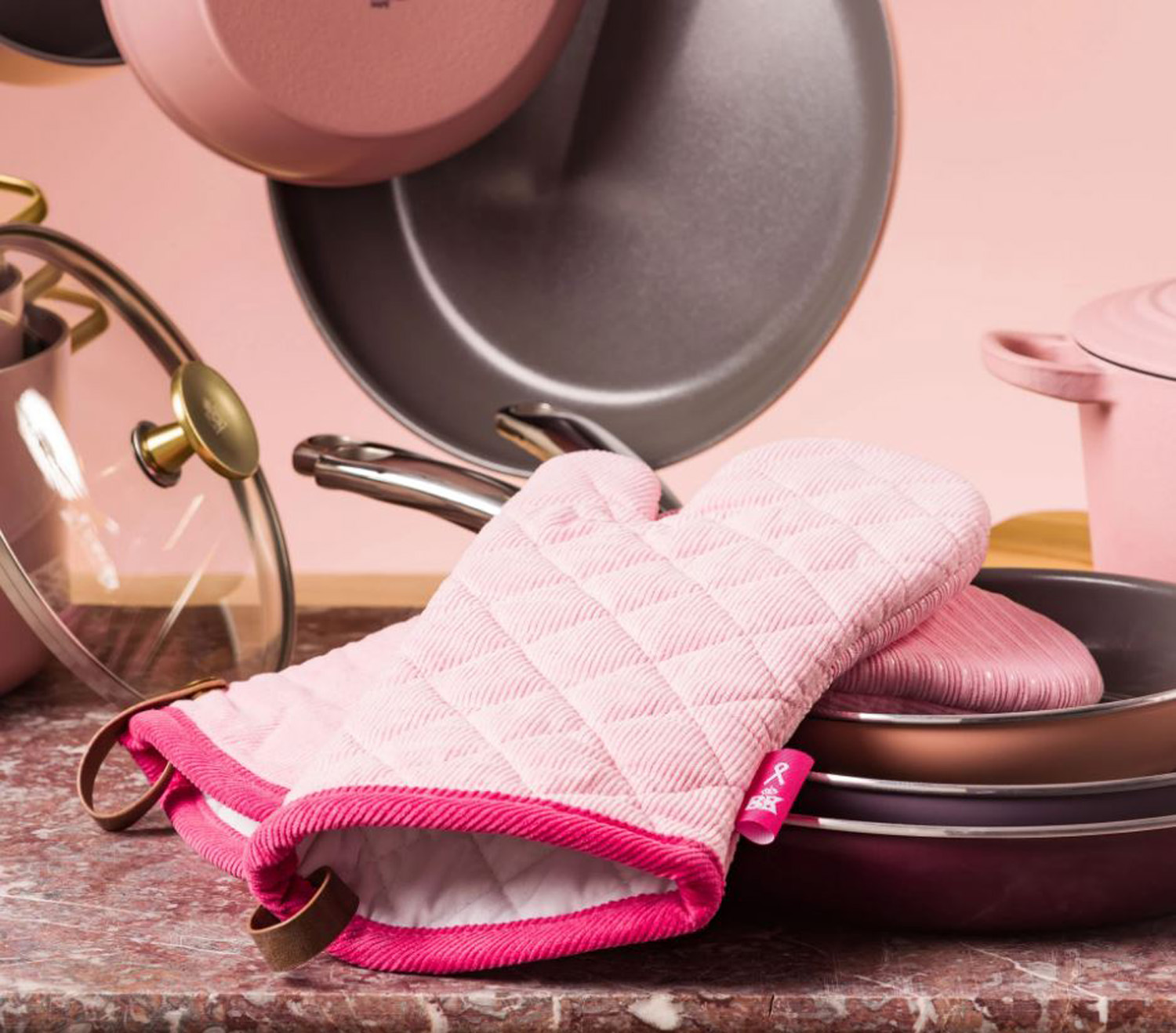 Gants de four BK Think Pink - set de 2