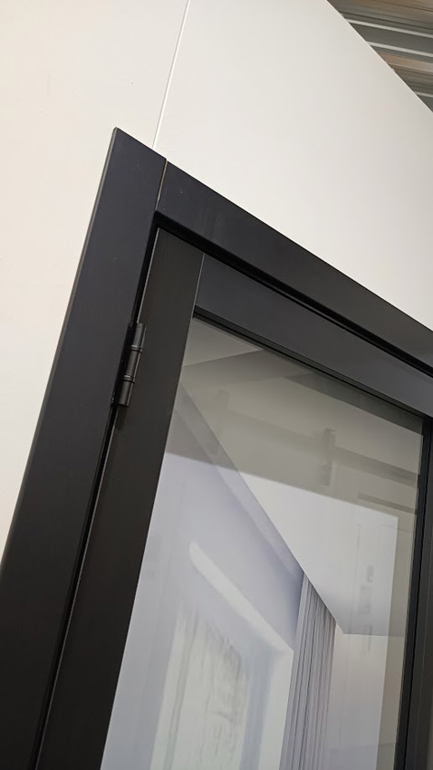 Bloc-porte 63cm steel look feeling 8R verre clair 201.5cm