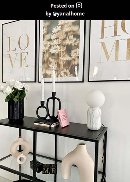 Tafellamp - marmerlook wit - Ø15cm - E27 - 25W