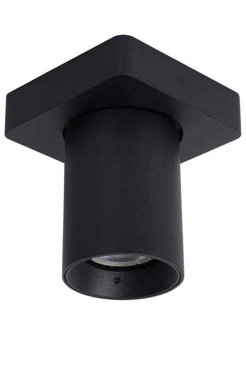Lucide NIGEL - Spot plafond - GU10 - 1x5W 2200K/3000K - Noir
