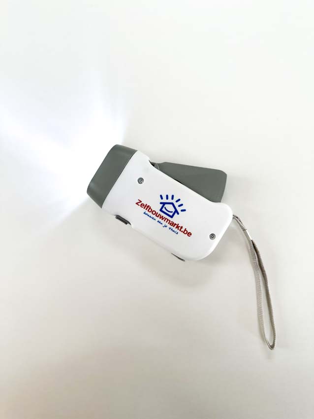 Zaklamp met dynamo oplaadbaar LED wit