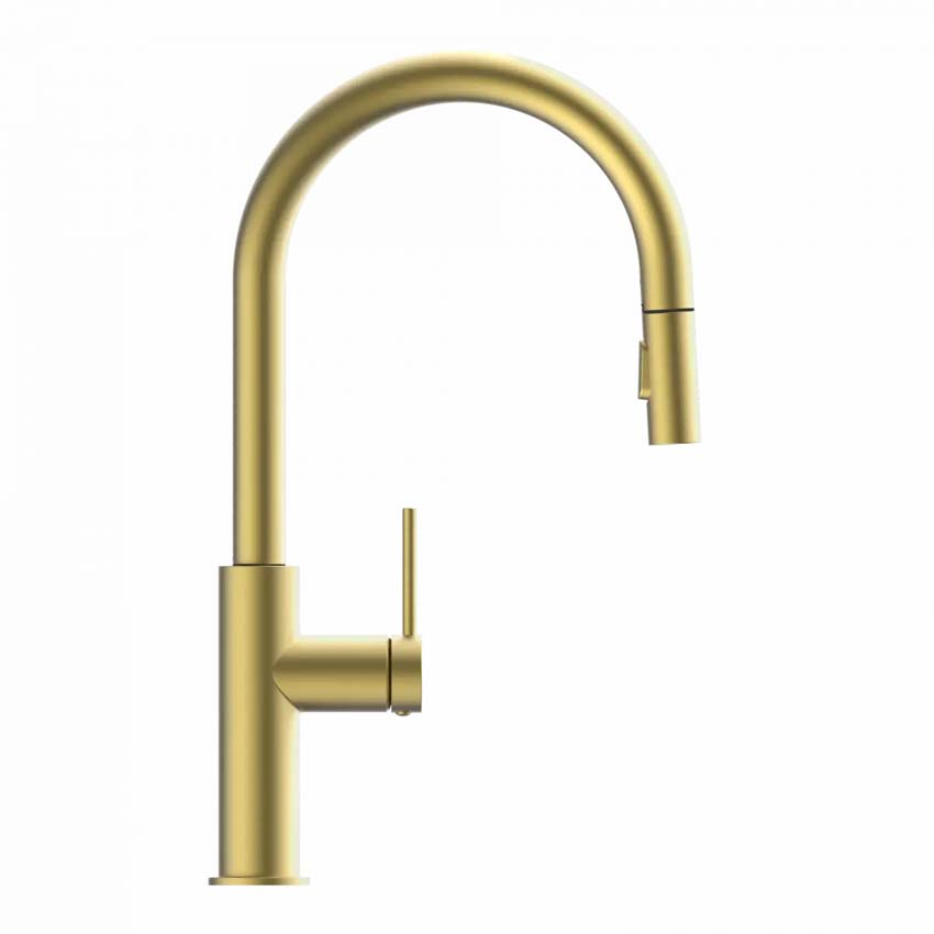 Robinet de cuisine Wasserwerk WK 13 Sphere or mat avec bec extractible