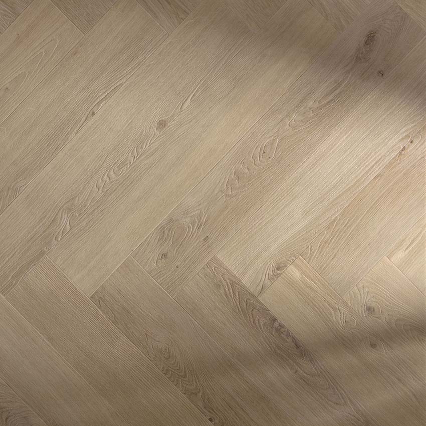 Sol vinyle Floorify Unagi 4,5mm chevron chêne naturel 75x12,5cm