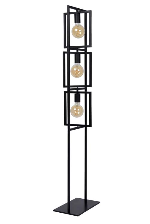 Lampadaire - 3xE27 - Noir