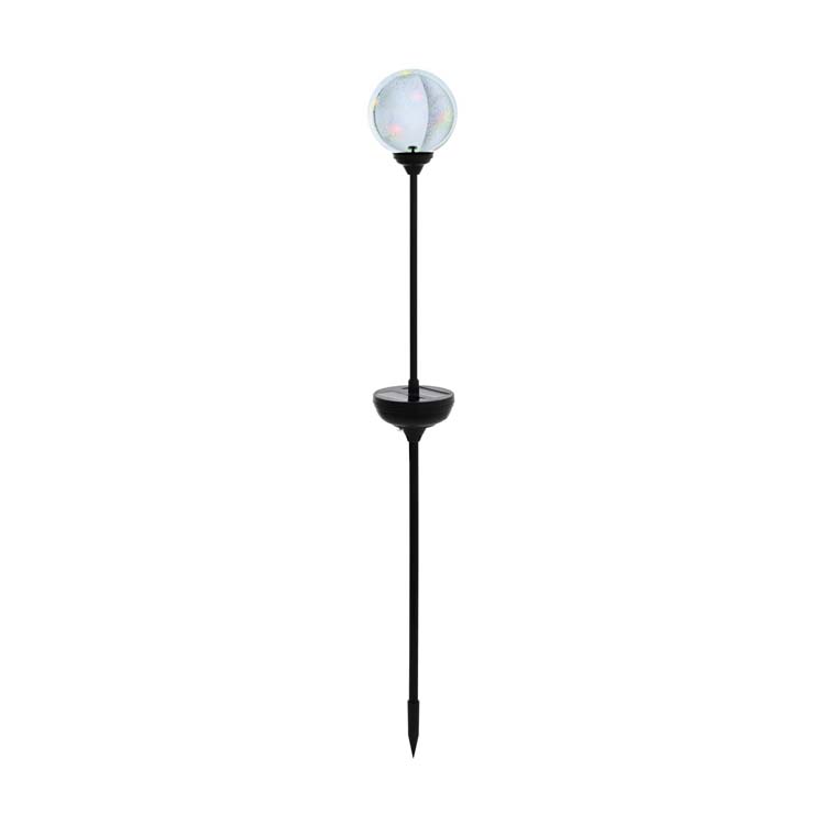 Buitenverl paal LED solar staal/glas IP44