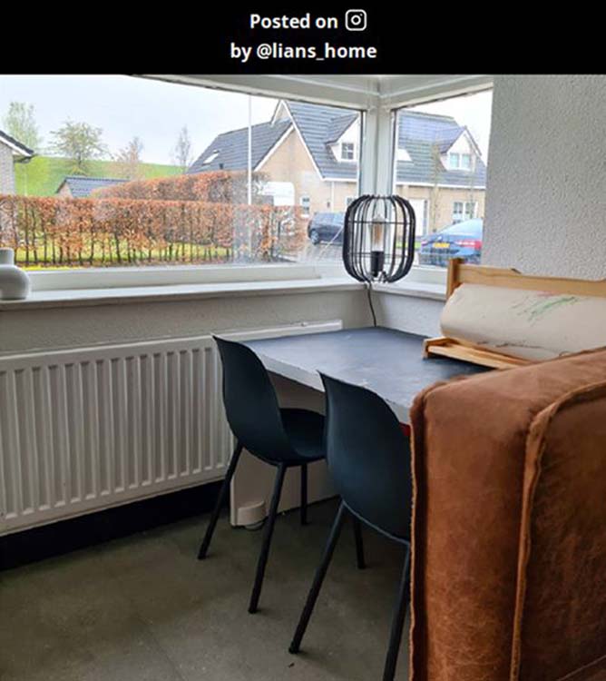 Tafellamp - zwart - Ø22cm - E27 - 40W