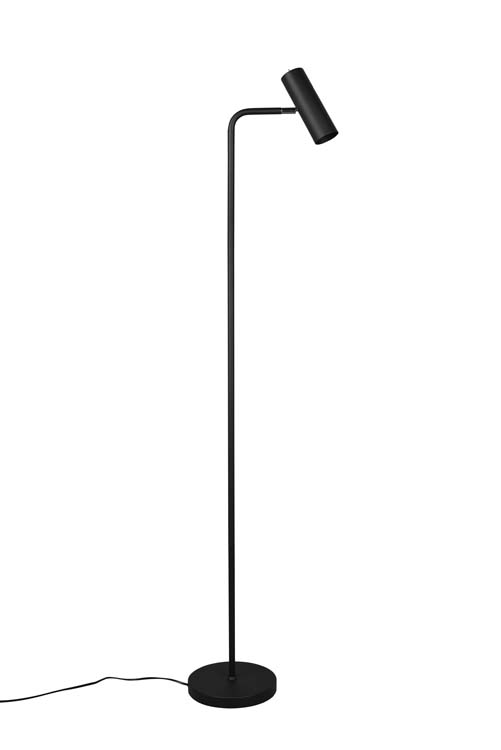 Lampadaire noir mate excl lampe LED possible h150cm