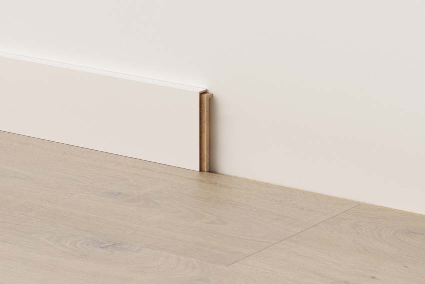Plinthe moyenne Quick-Step MDF blanc 240x7x1,2cm