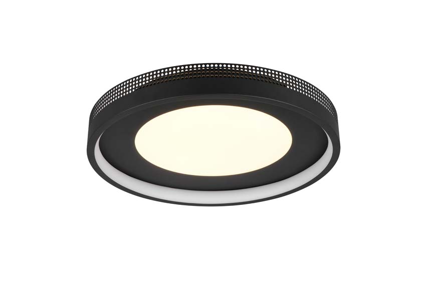 Plafonnier - Noir - Ø40cm - Dimmable - LED - 1x36W - 3000K