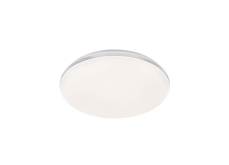 Plafonnier blanc chrome LED 36W 2600LM diam 43cm