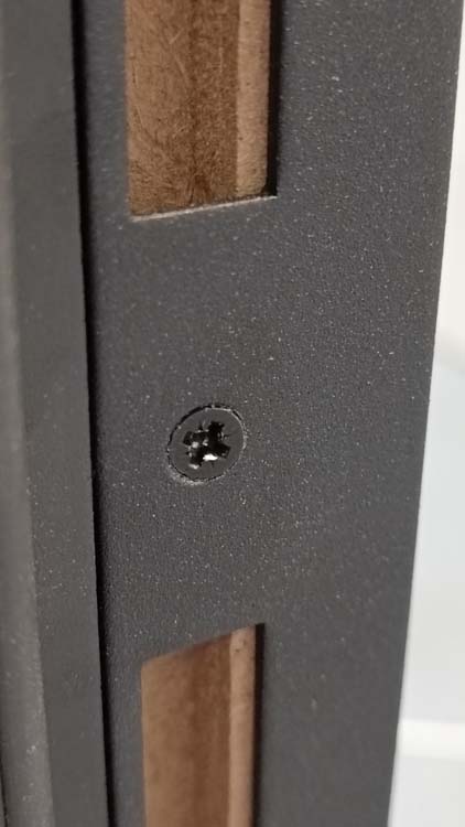 Bloc-porte fini alvéolaire uran grey oak 83x201.5cm+ebras.noir 16.5cm