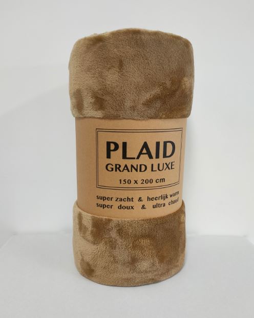 Plaid Grand Luxe Camel 150x200cm