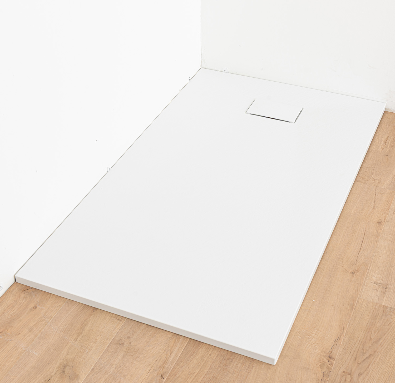 Douchebak Moby SMC mat wit leisteenlook 140x80cm