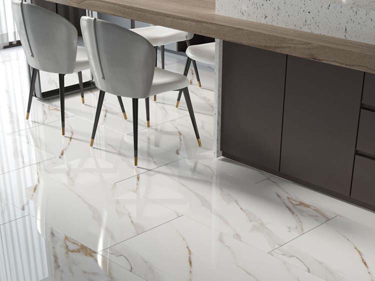 Tegel Marmi divine gold glossy rt 60 x 120 cm