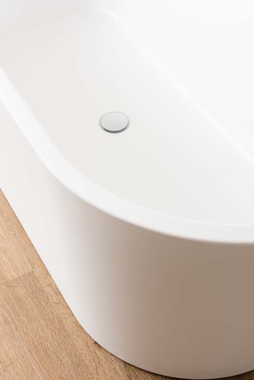 Vrijstaand bad Hot mat wit 170x80cm