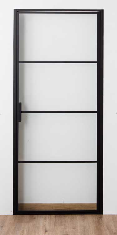 Porte de douche tournante Ulysses noir 88-91x200cm