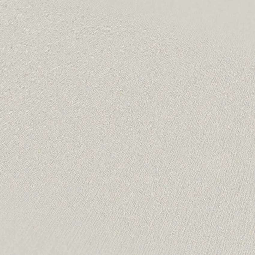 Vinyle sur papier peint intissé uni rayures beige 0,53x10m