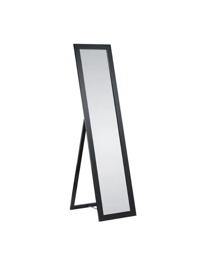Spiegel staand rechthoek zwart 160x40cm