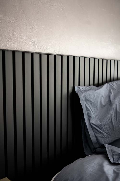 Panneau mural décoratif Line Up 20x300x2770 noir-noir