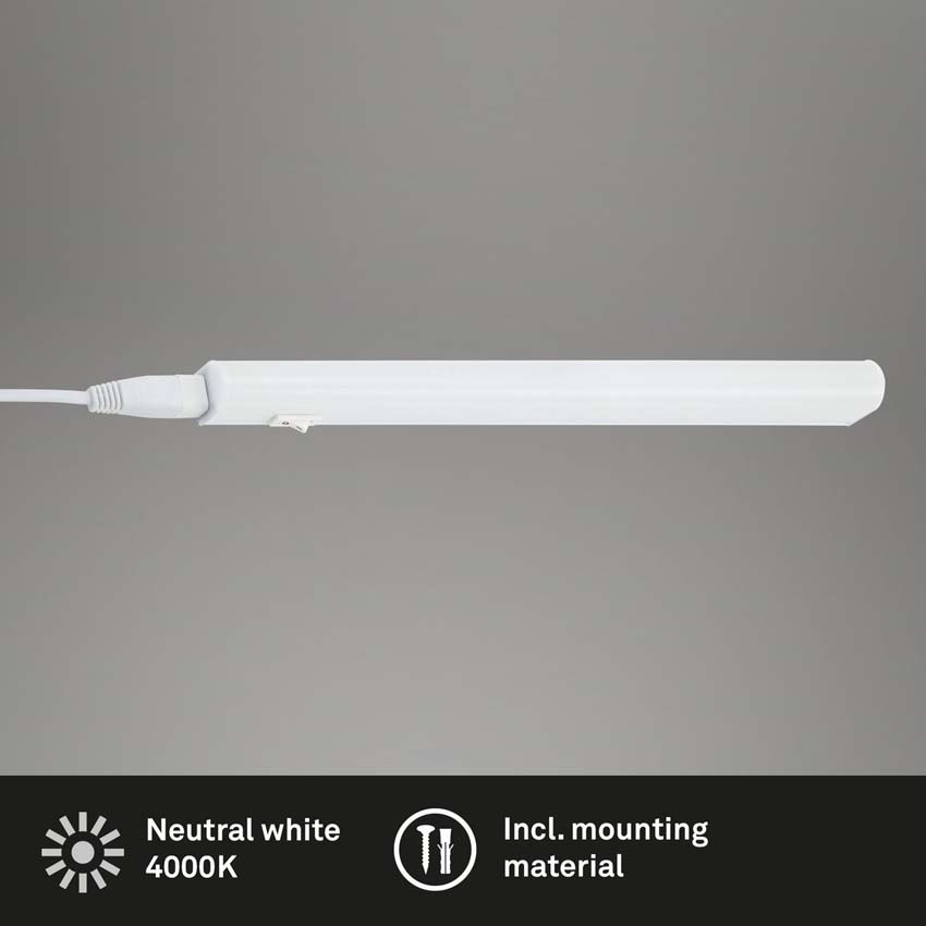 Éclairage de cuisine - blanc - 31,3cm - LED - 4W - 4000K - raccordable