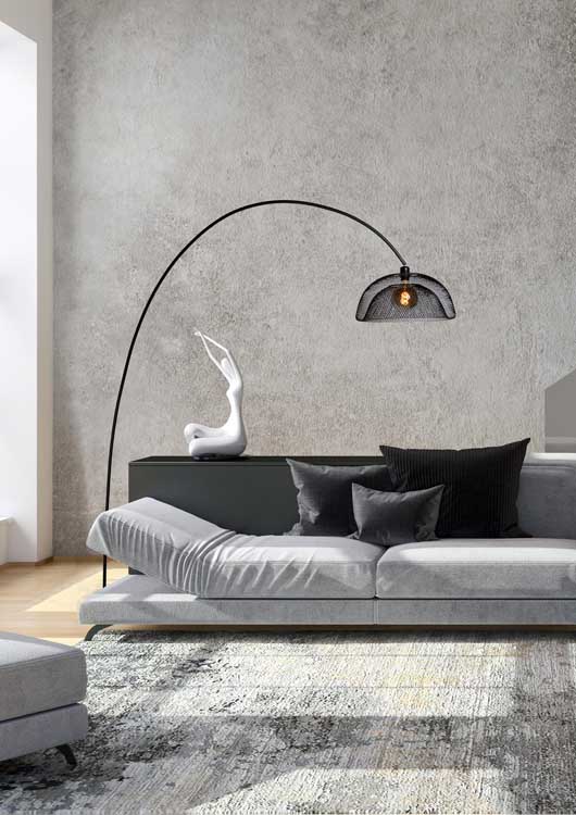 Lucide MESH - Lampadaire - E27 - Noir