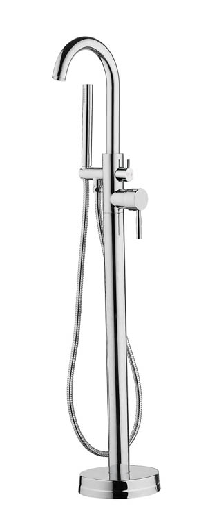 Badkraan Charlotte vrijstaand chroom