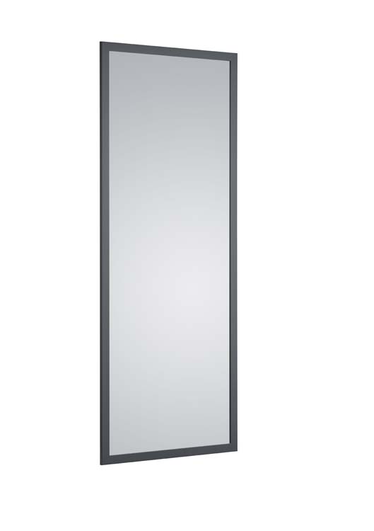 Spiegel rechthoek antraciet 66x166cm