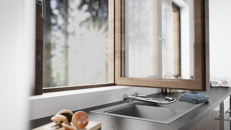 Robinet de cuisine Window chrome