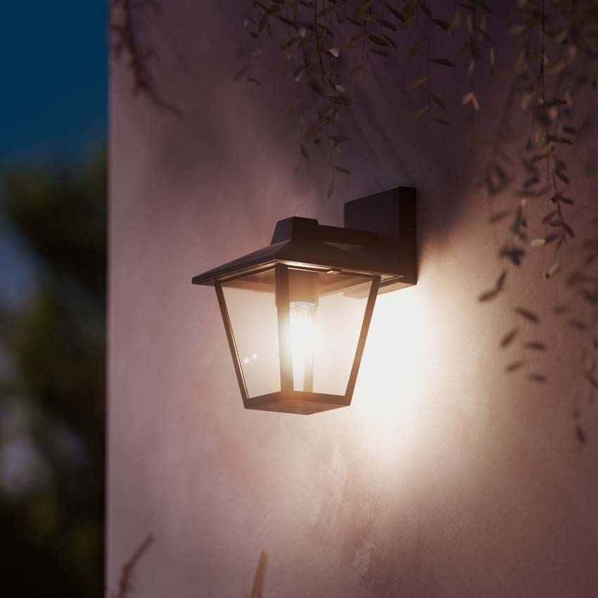 Lanterne Alara Down - noir - 25W - E27 - IP44