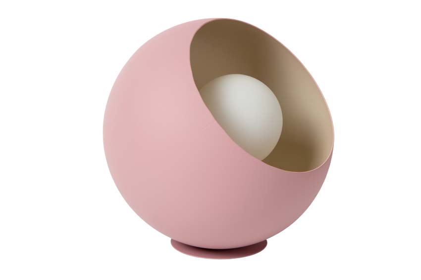 Lampe de table - Ø20cm - 1xE27 - Rose