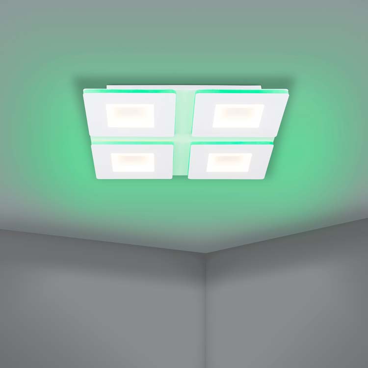 Plafonnier - blanc - 45x45cm - dimmable - LED - 1x26,2W - 2700-6500K + RGB