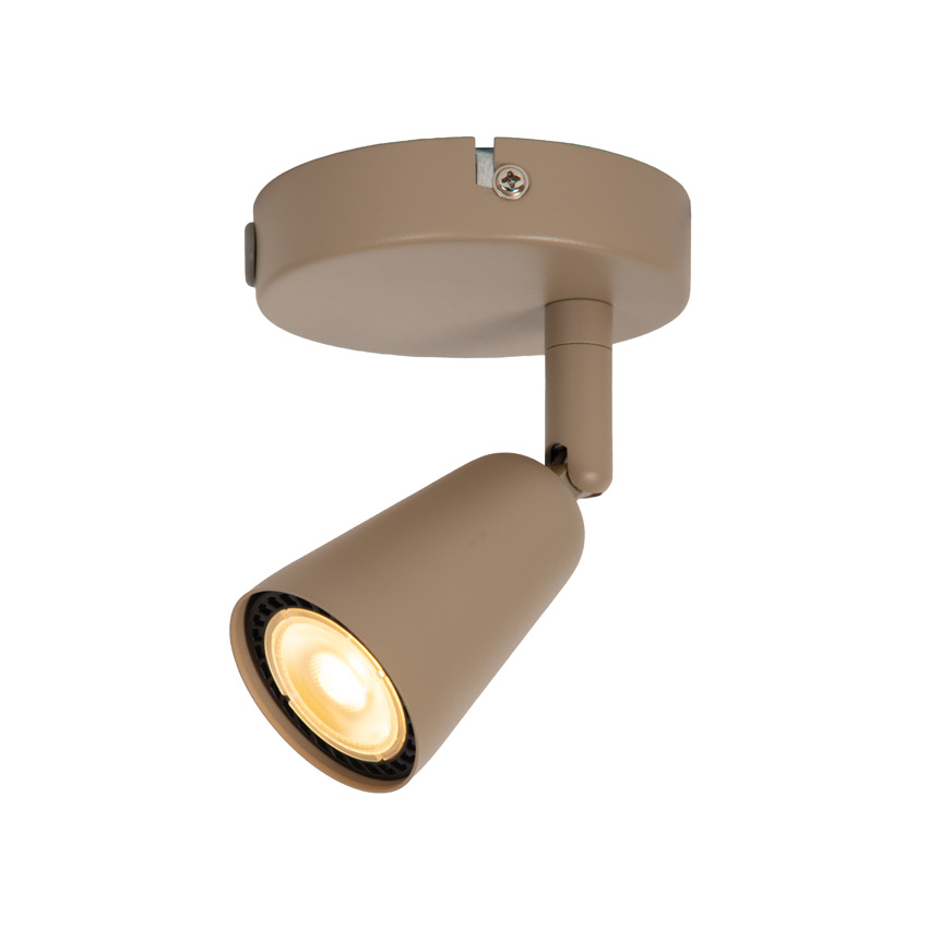 Spot de plafond - Taupe - 14x10x12cm - 1xGU10