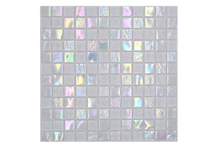 Mosaïque Crystal blanc brillant 30,4x30,4cm