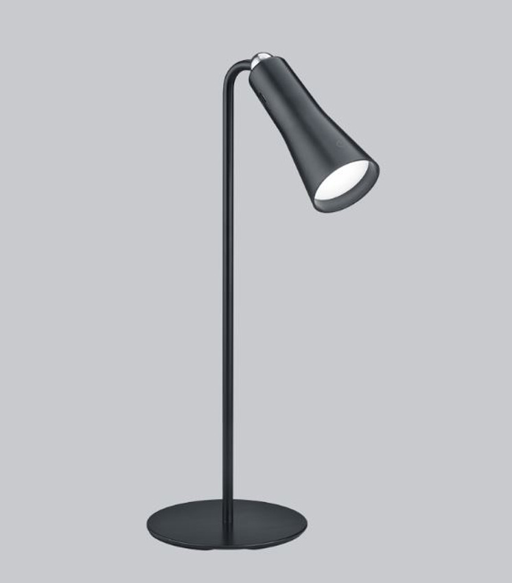Bureaulamp - zwart - 20x12x36cm - dimbaar - LED - 1x2W - 3000K - USB-C